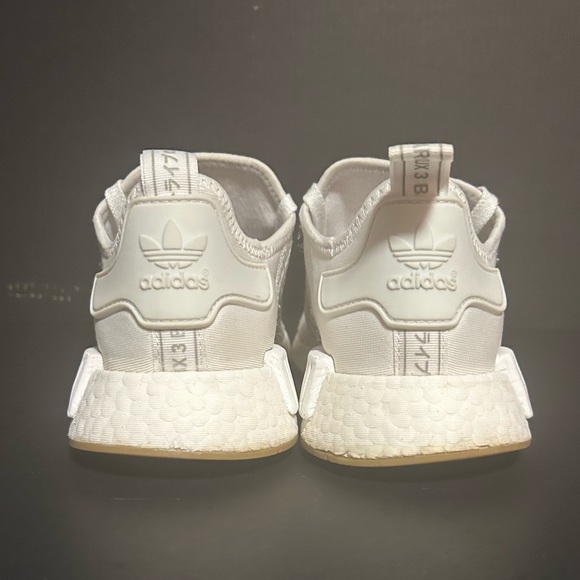 Adidas Originals Men's NMD_R1 D96635 White White Gum Running Shoes - Size 9 - Picture 6 of 10